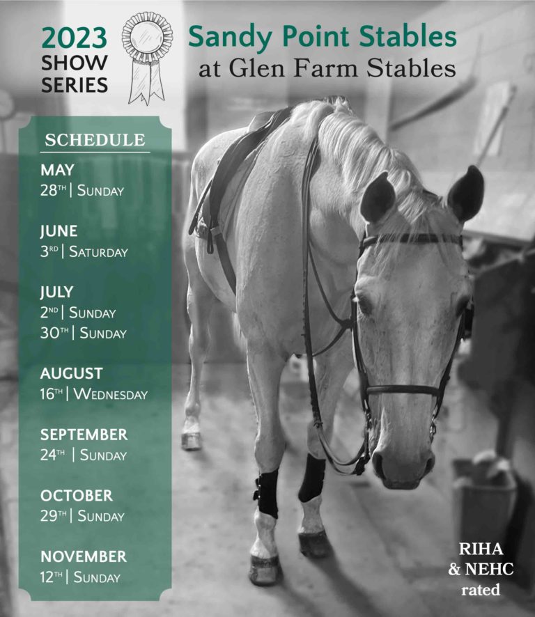 2023 Horse Show Schedule Glen Farm Stables